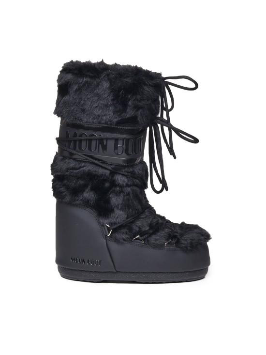 26FW 문부츠 MB 아이콘 폭스 퍼 부츠 80D1408900 N001 BLACK - MOON BOOT