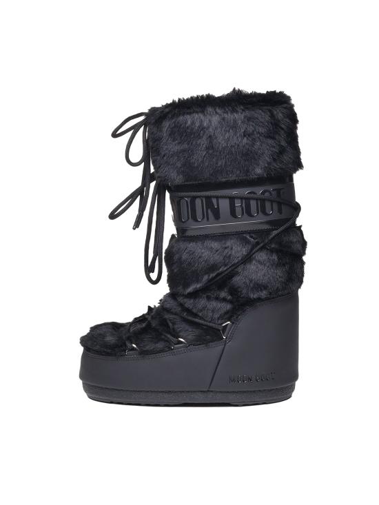 26FW 문부츠 MB 아이콘 폭스 퍼 부츠 80D1408900 N001 BLACK - MOON BOOT