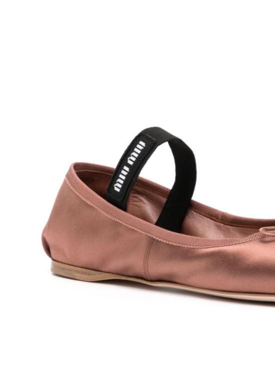 26FW 미우미우 사틴 발레리나 5F794DF DX05 QU6F0324 COCOA - MIU MIU