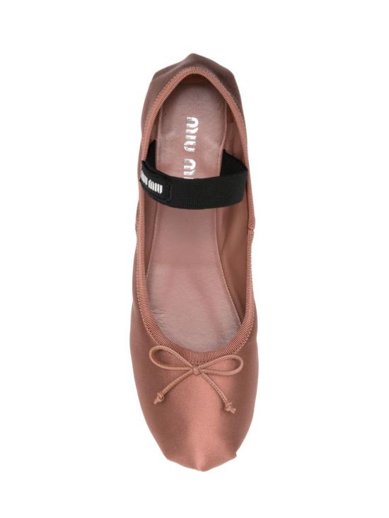 26FW 미우미우 사틴 발레리나 5F794DF DX05 QU6F0324 COCOA - MIU MIU