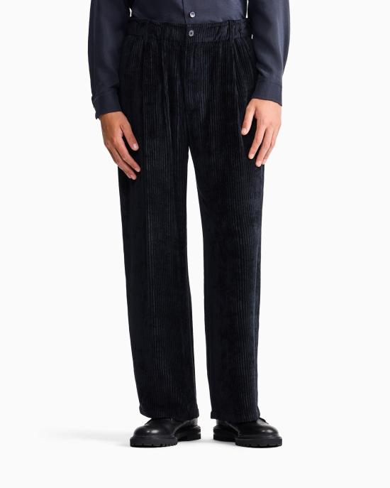  조르지오 아르마니 팬츠 019fd664 6a83 7956 ad26 e6580ced6f1b NAVY - GIORGIO ARMANI