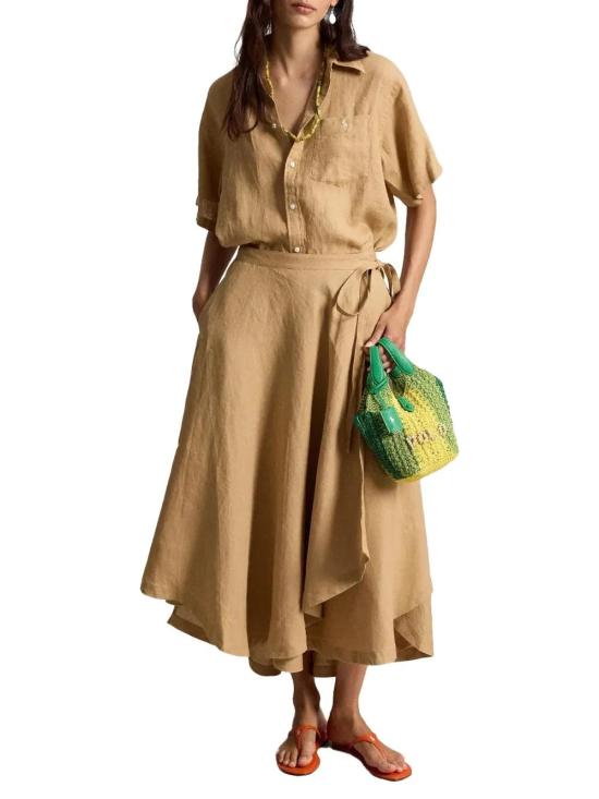  랄프 로렌 탑 01a03d69 1445 7c25 895c a42c3c4f8ecd BEIGE - RALPH LAUREN