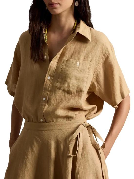  랄프 로렌 탑 01a03d69 1445 7c25 895c a42c3c4f8ecd BEIGE - RALPH LAUREN