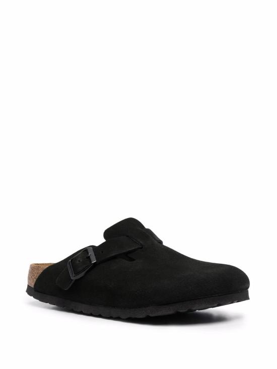 26FW 버켄스탁 보스턴 소프트 풋베드 스웨이드 레더 660473 BLACK - BIRKENSTOCK