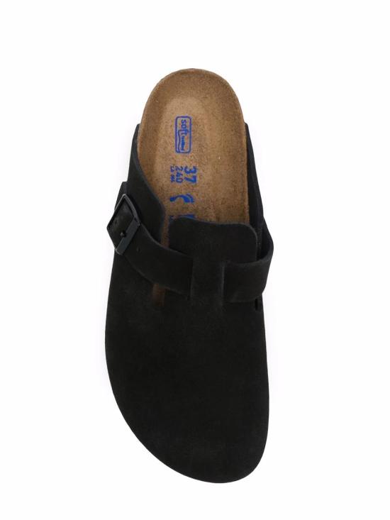 26FW 버켄스탁 보스턴 소프트 풋베드 스웨이드 레더 660473 BLACK - BIRKENSTOCK