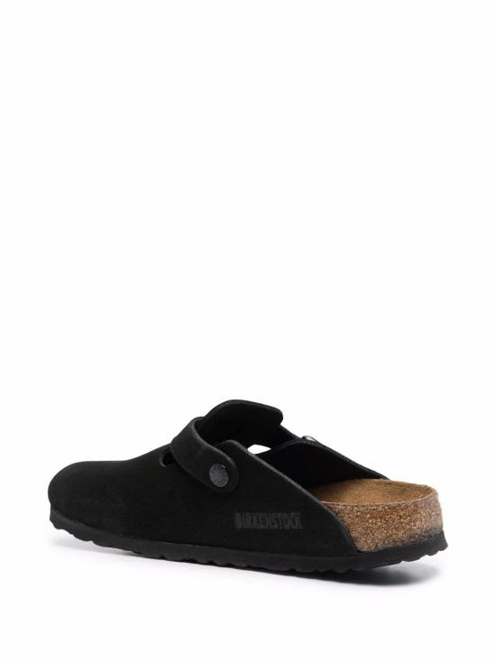 26FW 버켄스탁 보스턴 소프트 풋베드 스웨이드 레더 660473 BLACK - BIRKENSTOCK