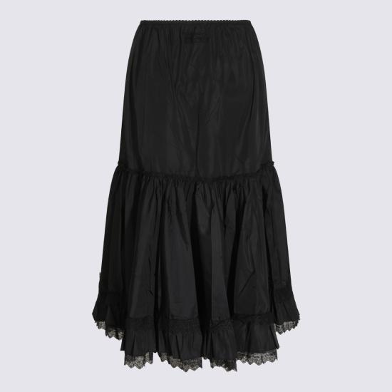 26FW 가니 미디 스커트 A1090334 099 BLACK - GANNI