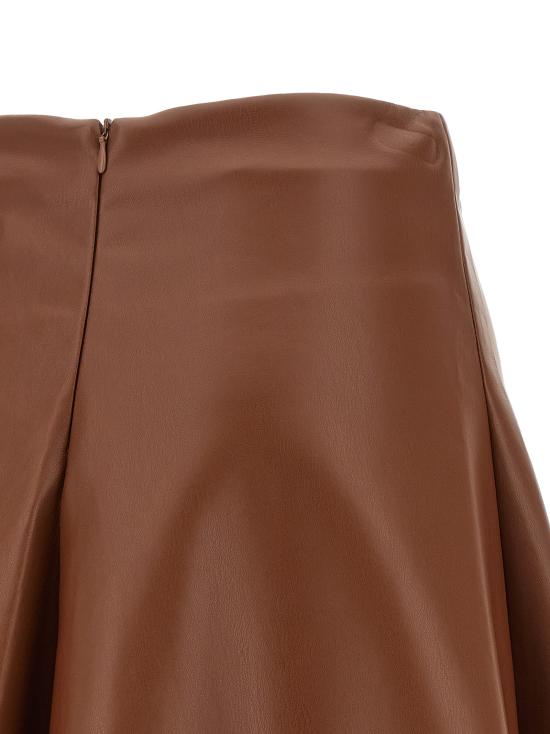 26FW 누드 롱 스커트 1103W2620353 Brown - NUDE