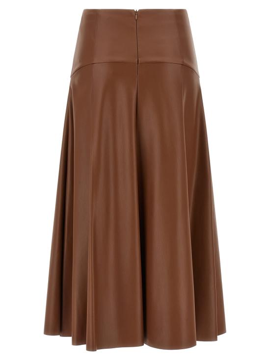 26FW 누드 미디 스커트 1103W2620053 Brown - NUDE