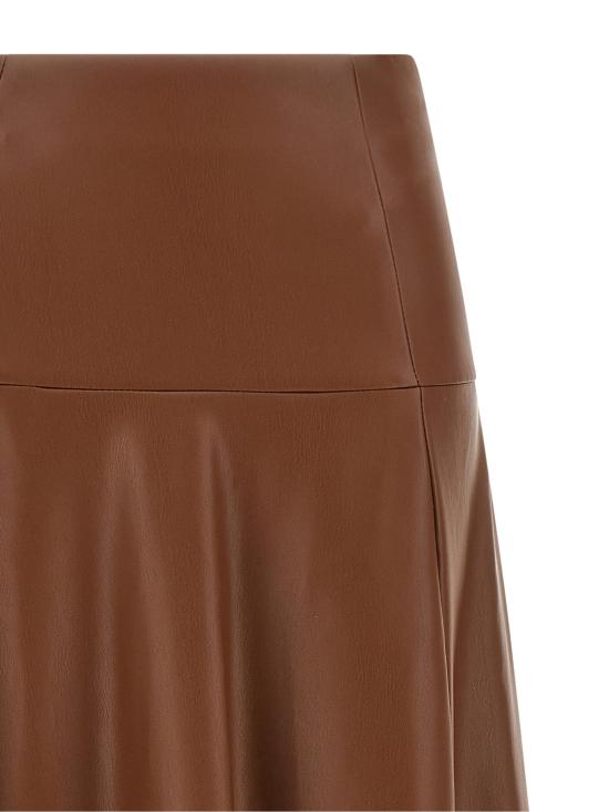 26FW 누드 미디 스커트 1103W2620053 Brown - NUDE
