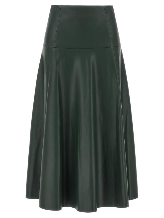 26FW 누드 미디 스커트 1103W26200234 Green