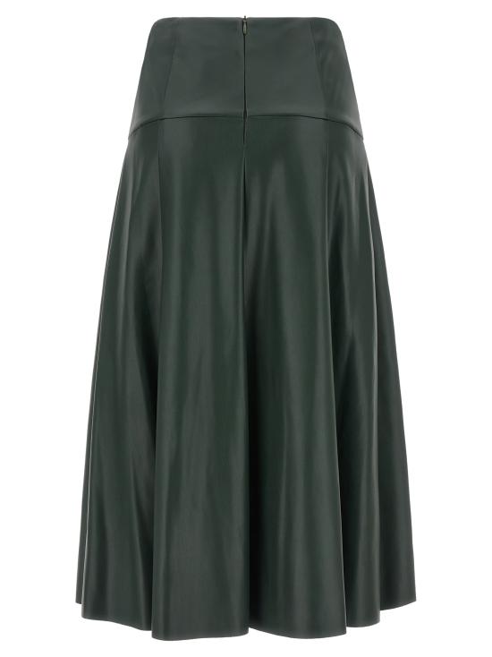 26FW 누드 미디 스커트 1103W26200234 Green - NUDE