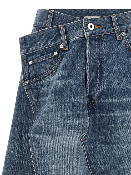 26FW JW앤더슨 미디 스커트 DK0030PG1978764 Blue - JW ANDERSON