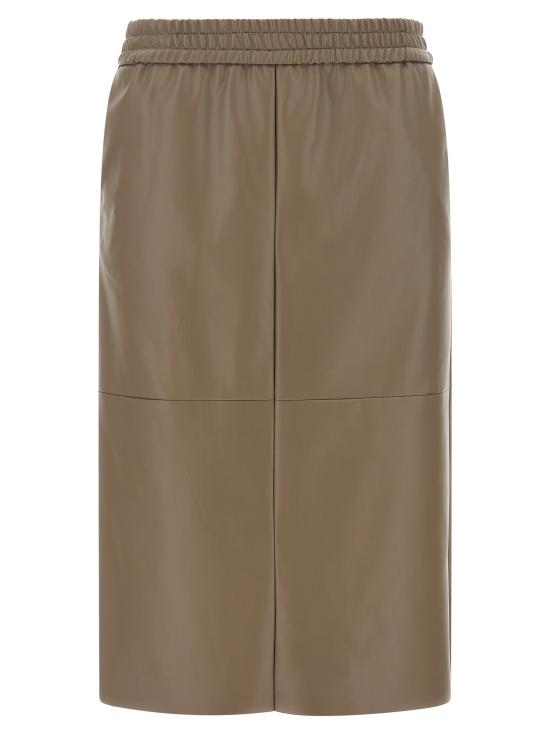 26FW 누드 미디 스커트 1103W2620250 Beige