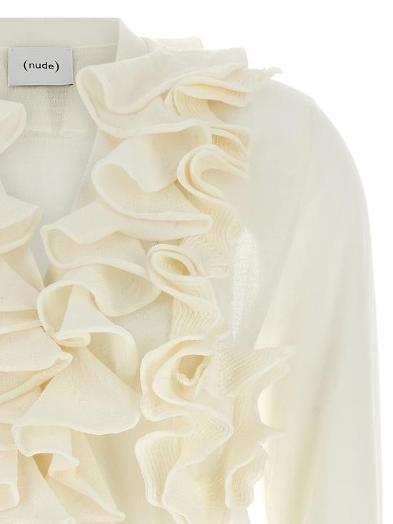 26FW 누드 가디건 1101W2605201 White - NUDE