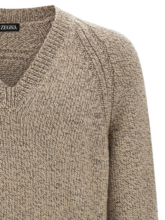  에르메네질도제냐 스웨터 01a03d6a debe 73be a4b8 dca83b5dc6ee BEIGE - ERMENEGILDO ZEGNA