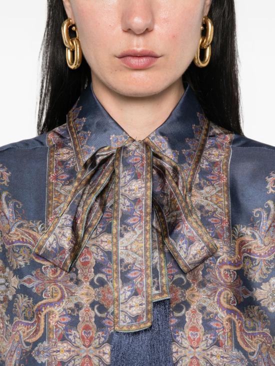 26FW 짐머만 셔츠 9676TF261 NAP NAVY PAISLEY - ZIMMERMANN