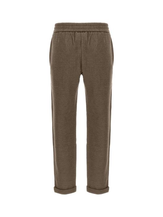  브루넬로 쿠치넬리 트레이닝/조거 팬츠 01a03d69 d631 7c38 b59c b601882463bd BROWN - BRUNELLO CUCINELLI