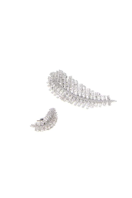 26FW 스와로브스키 이어링 5749211 000 Silver - SWAROVSKI