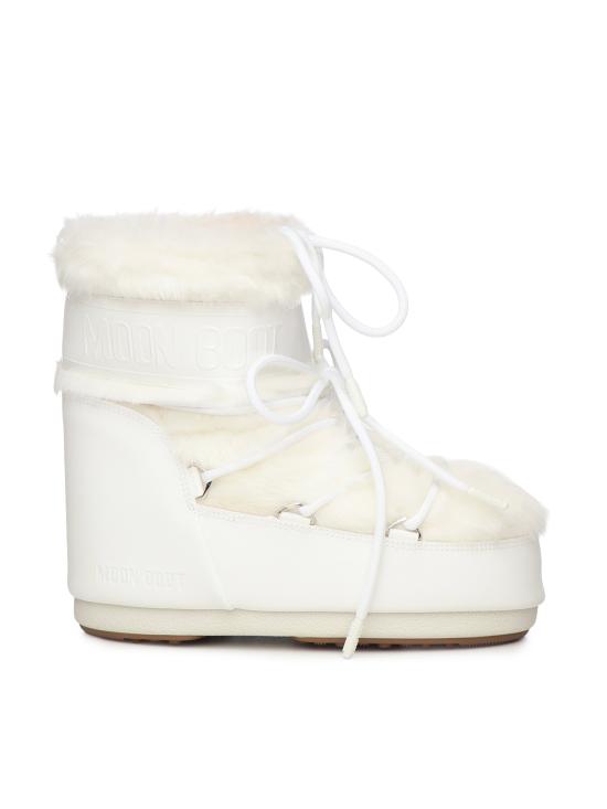 26FW 문부츠 아이콘 나일론 로우 부츠 80D1409390 A002 WHITE