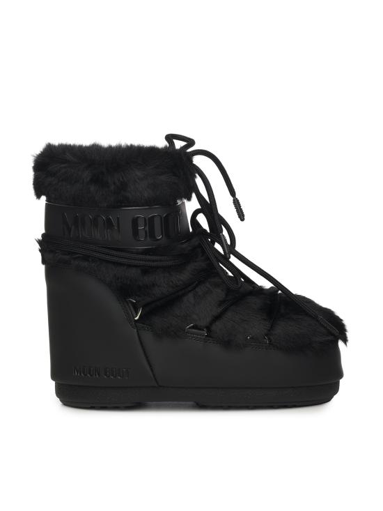 26FW 문부츠 아이콘 나일론 로우 부츠 80D1409390 N001 BLACK