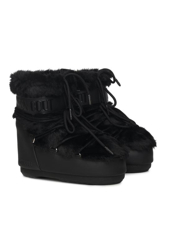 26FW 문부츠 아이콘 나일론 로우 부츠 80D1409390 N001 BLACK - MOON BOOT