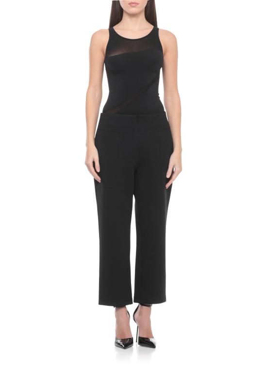 26FW 월포드 바디수트 티셔츠 77126 7005 BLACK - WOLFORD