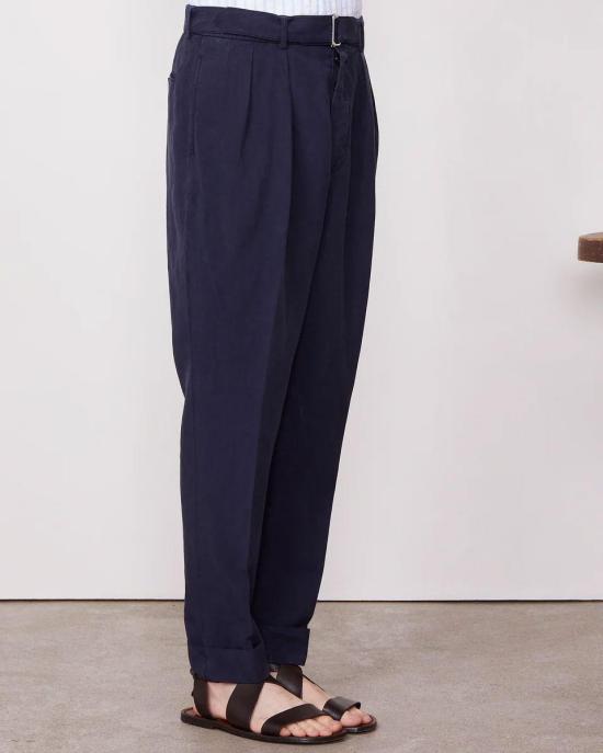  오피신 제네랄 팬츠 01a03d56 2723 7f36 a5dc 780eff02d41e NAVY - OFFICINE GENERALE