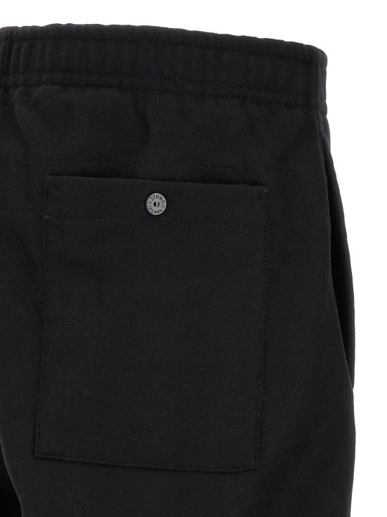 26FW 스톤 아일랜드 스트레이트 팬츠 배지  고스트 팬츠 블랙 - STONE ISLAND