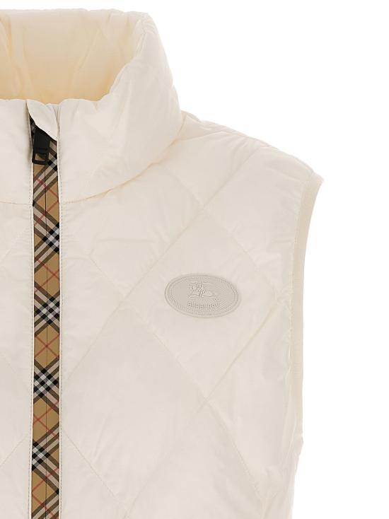 26FW 버버리 베스트 체스윅 질레 화이트 - BURBERRY