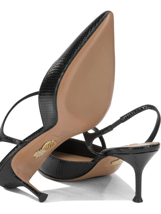 26FW 아쿠아주라 힐/펌프스 다이너스티 65mm 힐 슈즈 블랙 - AQUAZZURA