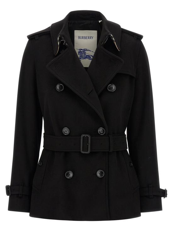 26FW 버버리 코트 켄싱턴  및 트렌치  블랙 - BURBERRY