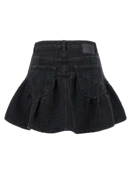 26FW 가니 스커트 루렉스 데님  블랙 - GANNI
