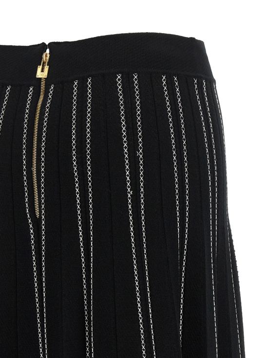 26FW 엘리자베타프랜치 스커트 오리가미 니트  블랙 - ELISABETTA FRANCHI
