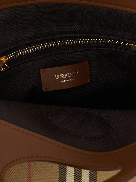 26FW 버버리 토트백 포켓 핸드백 베이지색 - BURBERRY
