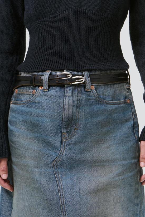  아워레가시 벨트 저희 레거시 크롬엑셀 가죽 트윈 텅 - OUR LEGACY
