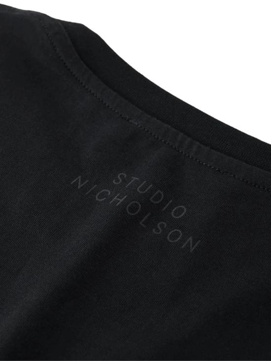 26SS 스튜디오 니콜슨 폴로 티셔츠 01a03d6a 04b6 7b94 8b37 a38a3684dcb0 BLACK - STUDIO NICHOLSON