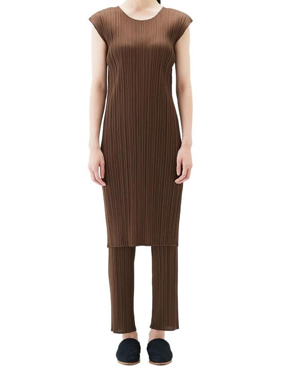  이세이 미야케 원피스 01a03d69 812e 7c40 8be2 5ecaa8460436 BROWN - ISSEY MIYAKE