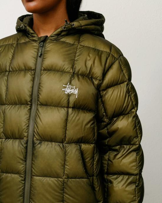 26FW 스투시 숏패딩 115856 0403 OLIVE - STUSSY