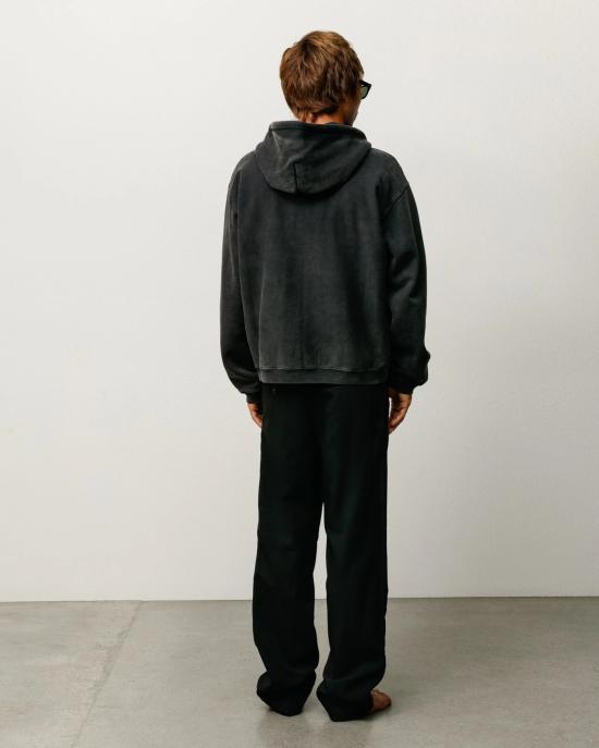 26FW 스투시 후드 티셔츠 118553 0034 WASHED BLACK - STUSSY