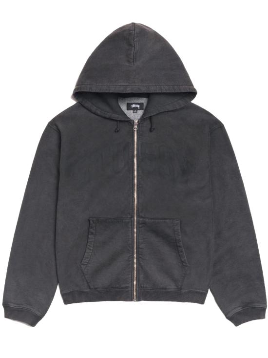 26FW 스투시 후드 티셔츠 118553 0034 WASHED BLACK