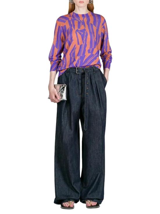 드리스 반 노튼 팬츠 01a03d6a 1d28 717f 9a4b 986928b9b804 INDIGO - DRIES VAN NOTEN