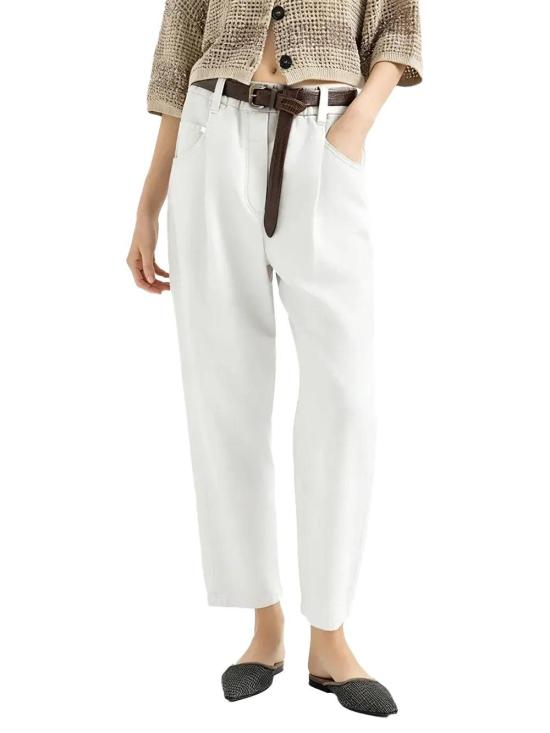  브루넬로 쿠치넬리 팬츠 01a03d6a 1491 7191 9861 669ec69b334c WHITE - BRUNELLO CUCINELLI
