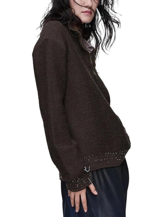  마르지엘라 스웨터 01a03d6a 49d1 7f01 9f56 95763e65e3bd BROWN - MAISON MARGIELA