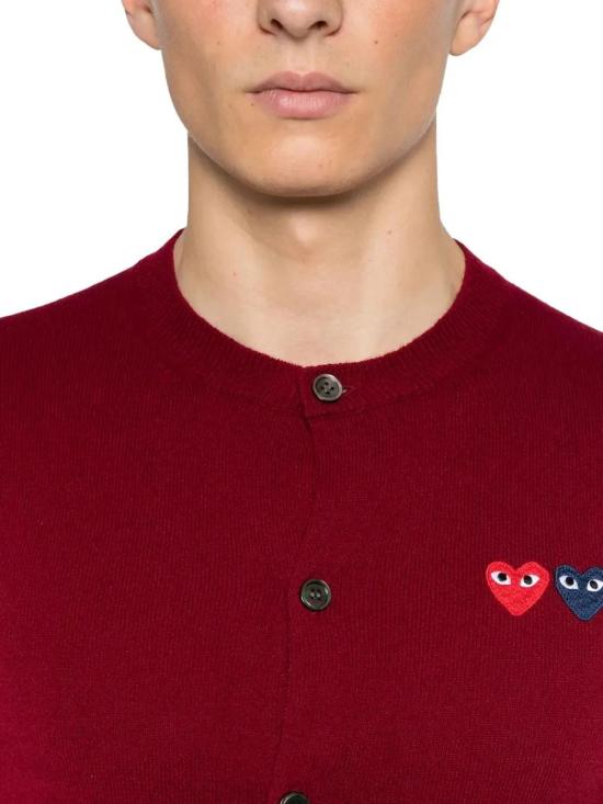  꼼데가르송 니트웨어 01a03d69 611c 71b1 9a95 08910ac24306 BURGUNDY - COMME DES GARCONS