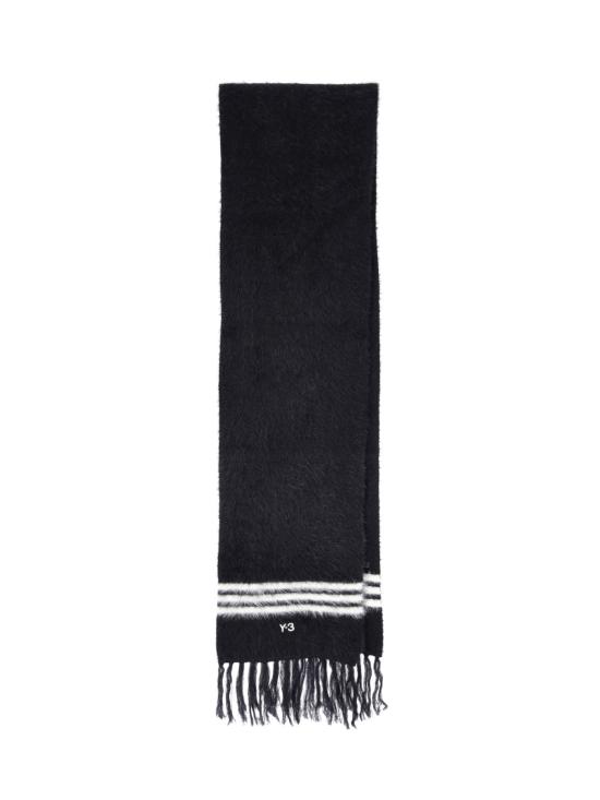 26FW 와이쓰리 머플러/스카프 KS8164 BLACK CREWHT