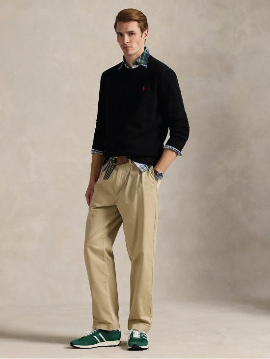 26FW 랄프 로렌 스웨터 코톤 레귤러 핏 Nero의 Maglia Girocollo - RALPH LAUREN