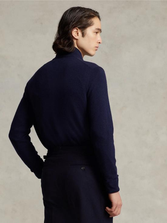 26FW 랄프 로렌 스웨터 마글리아 콘 메자 집 라나 블루 - RALPH LAUREN