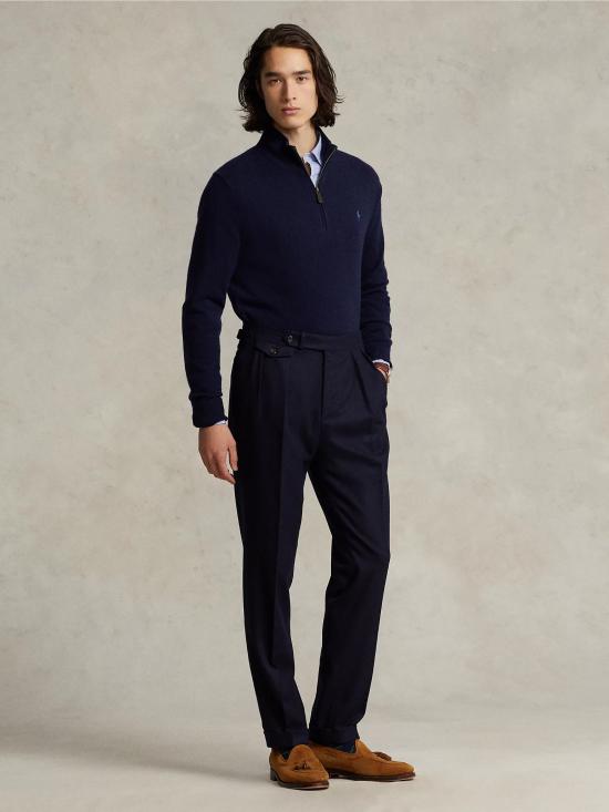 26FW 랄프 로렌 스웨터 마글리아 콘 메자 집 라나 블루 - RALPH LAUREN