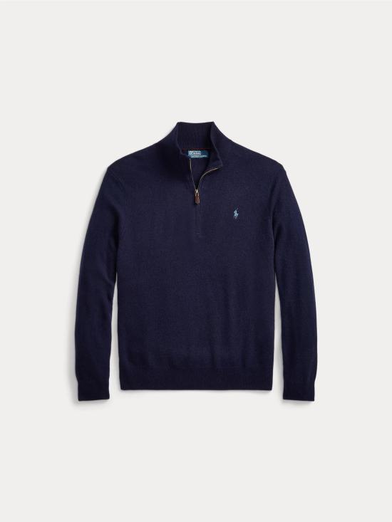 26FW 랄프 로렌 스웨터 마글리아 콘 메자 집 라나 블루 - RALPH LAUREN
